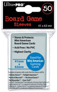 Ultra-Pro Small American Sized Board Game Sleeves 50ct